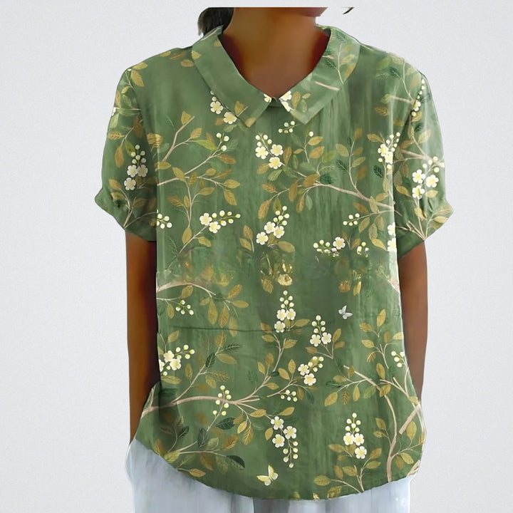 SkandiKlær | Blomstrete bluse