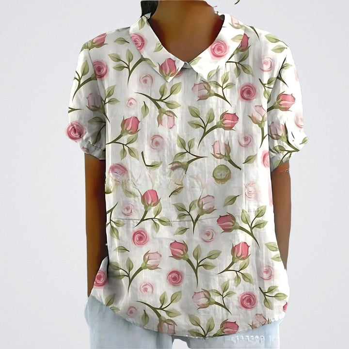 SkandiKlær | Blomstrete bluse