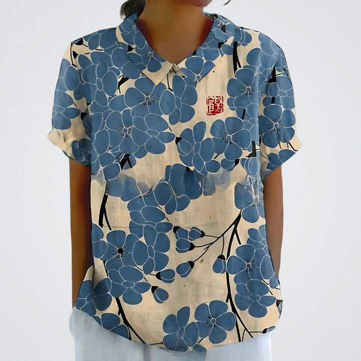 SkandiKlær | Blomstrete bluse