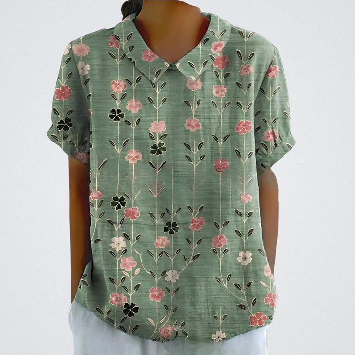 SkandiKlær | Blomstrete bluse
