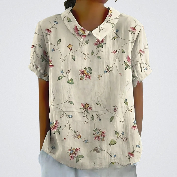 SkandiKlær | Blomstrete bluse