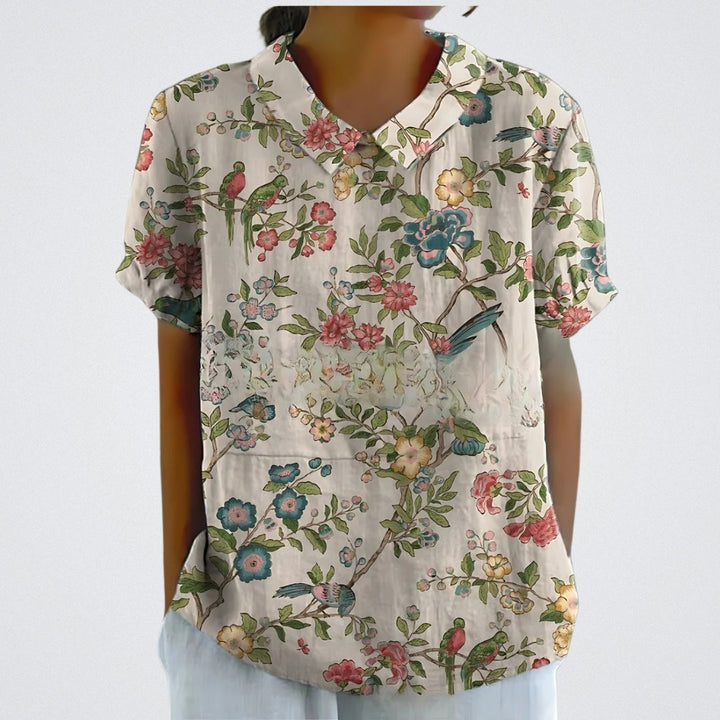 SkandiKlær | Blomstrete bluse