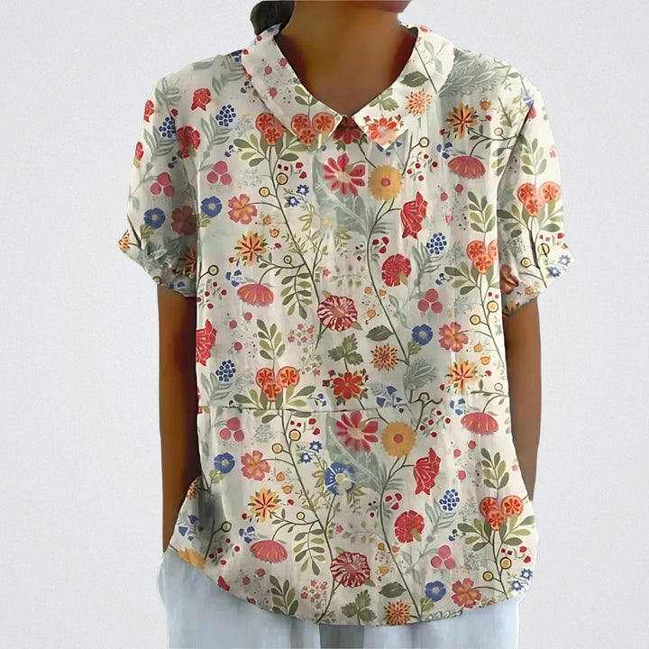 SkandiKlær | Blomstrete bluse
