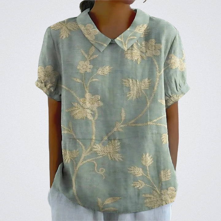 SkandiKlær | Blomstrete bluse