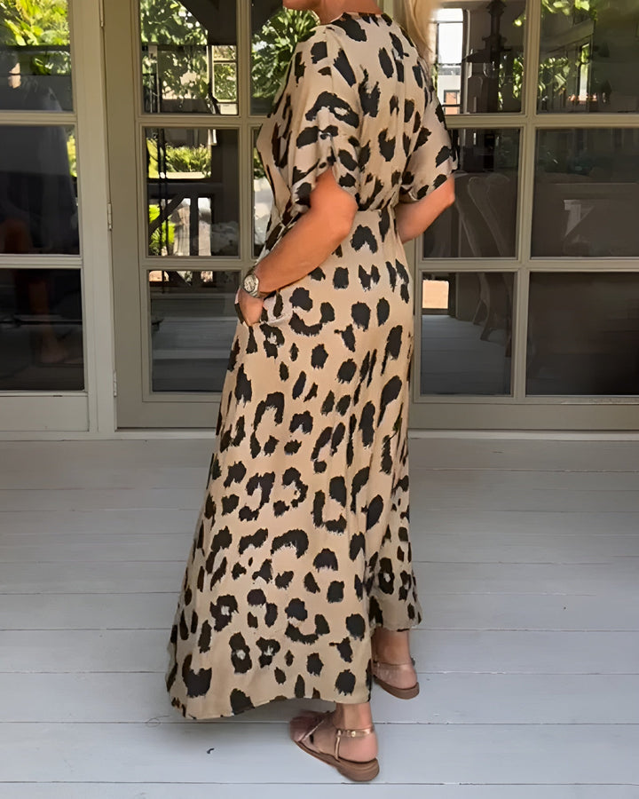 Ann-Sofie™ - Leopardkjole