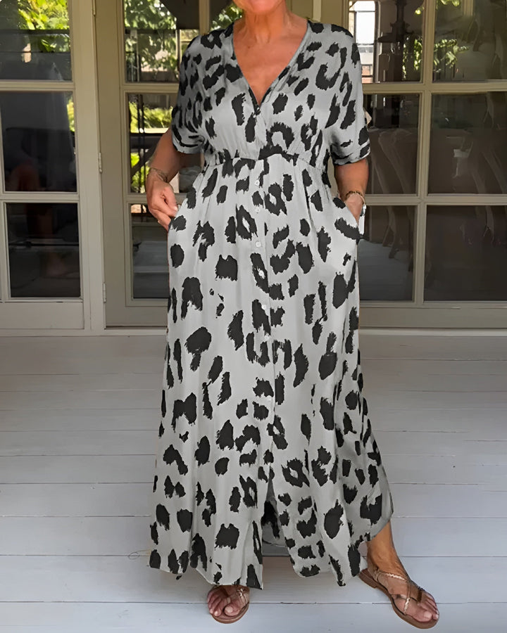 Ann-Sofie™ - Leopardkjole