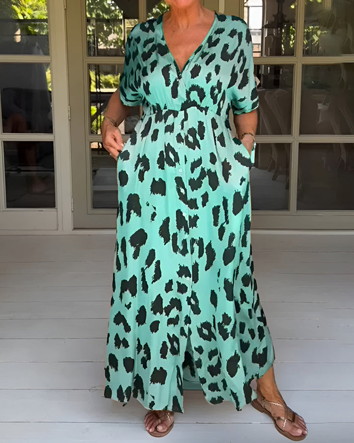 Ann-Sofie™ - Leopardkjole
