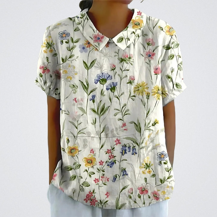SkandiKlær | Blomstrete bluse