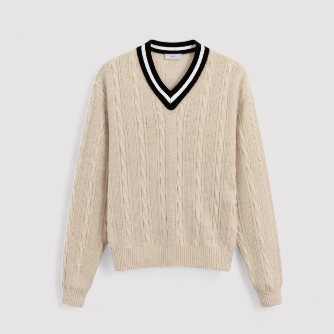 DEMI | Elegant kabelstrikket genser