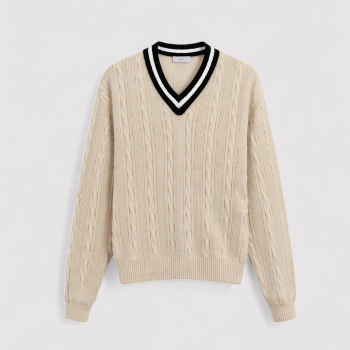 DEMI | Elegant kabelstrikket genser
