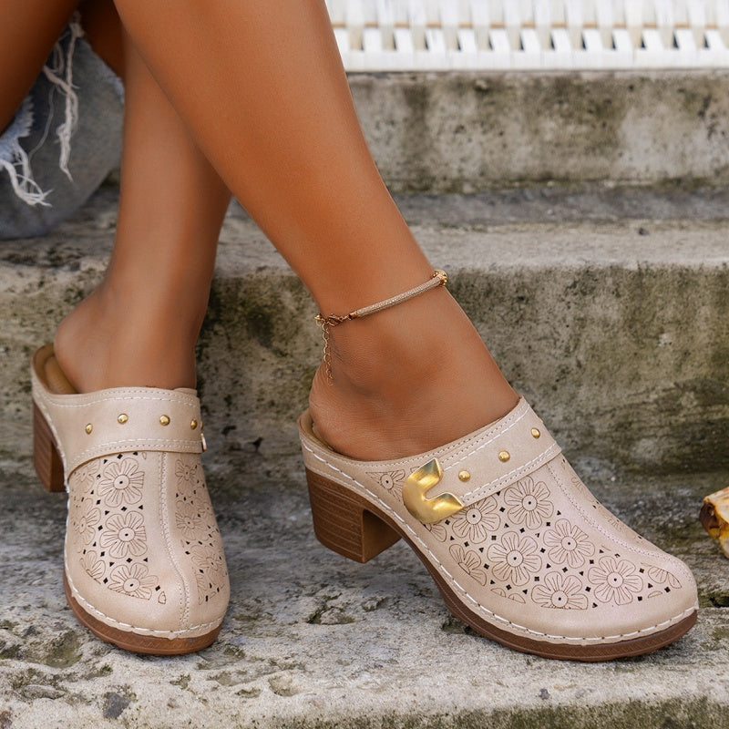 COLETTE | SANDALER FOR KVINNER MED TYKK TÅ OG LUKKET TÅ