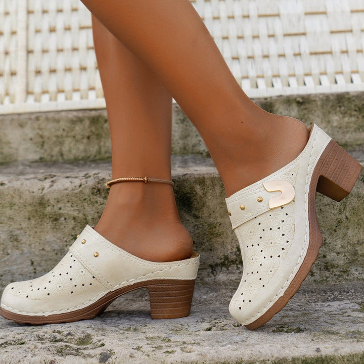 COLETTE | SANDALER FOR KVINNER MED TYKK TÅ OG LUKKET TÅ